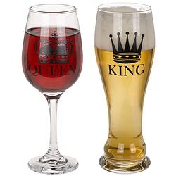 Foto van Glazenset king en queen - wijnglazen