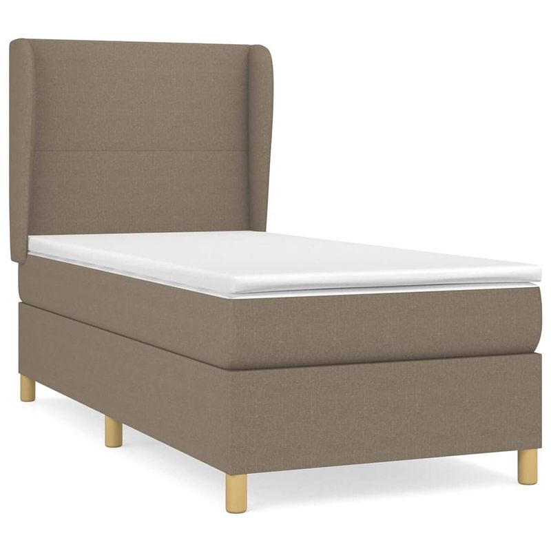 Foto van The living store boxspringbed - - 193 x 93 x 118/128 cm - duurzaam materiaal