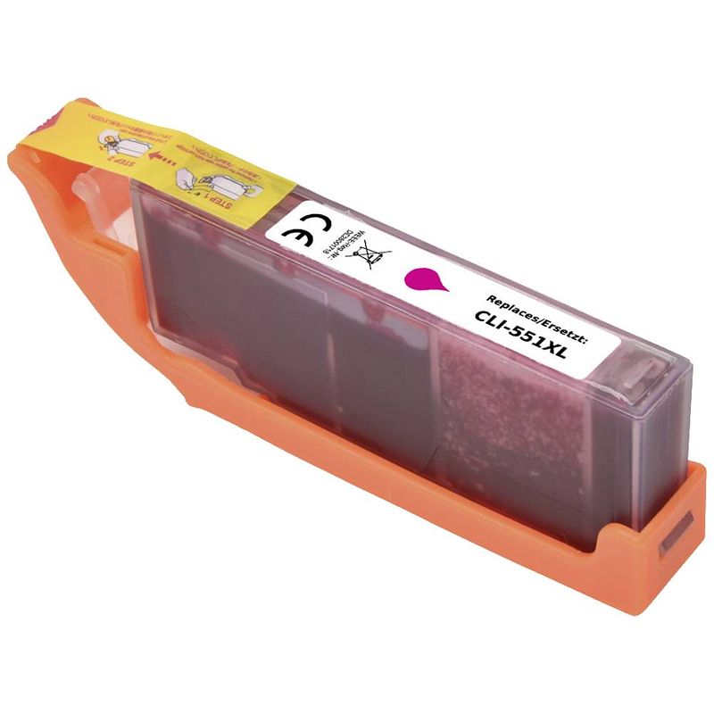 Foto van Renkforce inkt vervangt canon cli-551 m xl (6445b001) compatibel magenta rf-5655906