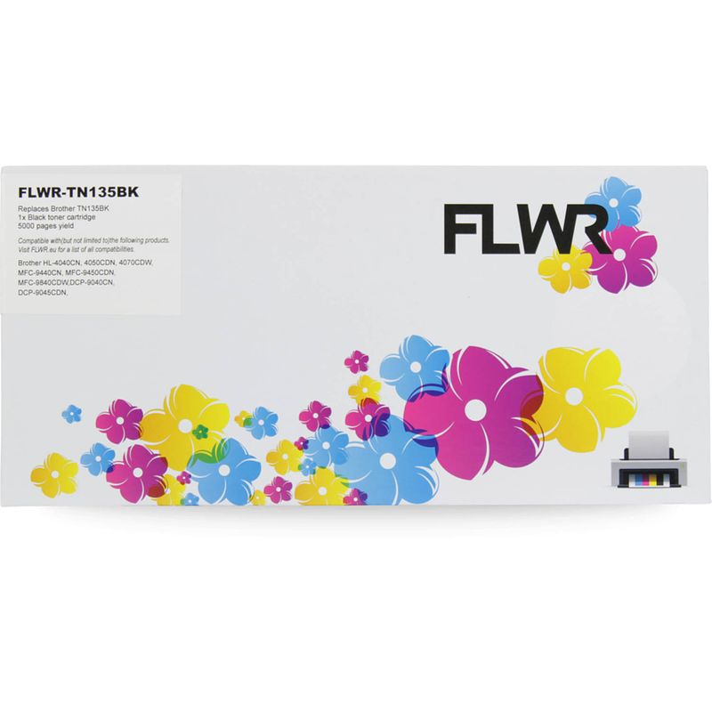 Foto van Flwr brother tn-135bk zwart toner