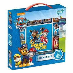 Foto van Totum stickerdoos paw patrol 12 rollen + boekje