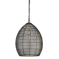 Foto van Light & living - hanglamp meya - 40x40x53 - zwart