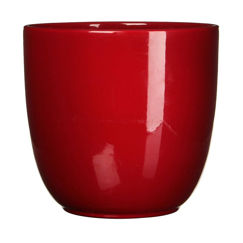 Foto van Bloempot pot rond es21 tusca 23 x 25 cm d.rood mica