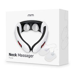 Foto van Nekmassage apparaat - elektrische pulse nekmassage - 6 standen - oplaadbaar en draadloos - massage met elektroden -