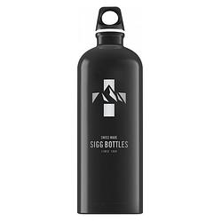 Foto van Sigg drinkfles mountain 1 liter 25,7 cm aluminium zwart