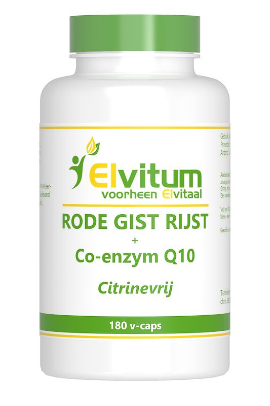 Foto van Elvitum rode gist q10 vegicaps