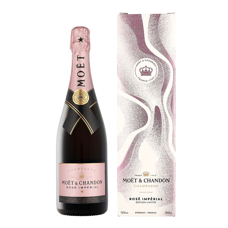 Foto van Moet & chandon rose eoy 2023 75cl wijn + giftbox