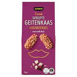 Foto van Jumbo gerijpte geitenkaas koekjes met rode biet 75g