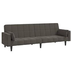 Foto van The living store bedbank the living store bedbanken - 220x84.5x69 cm - donkergrijs - fluweel