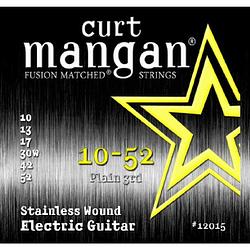 Foto van Curt mangan stainless 10-52 snarenset voor elektrische gitaar