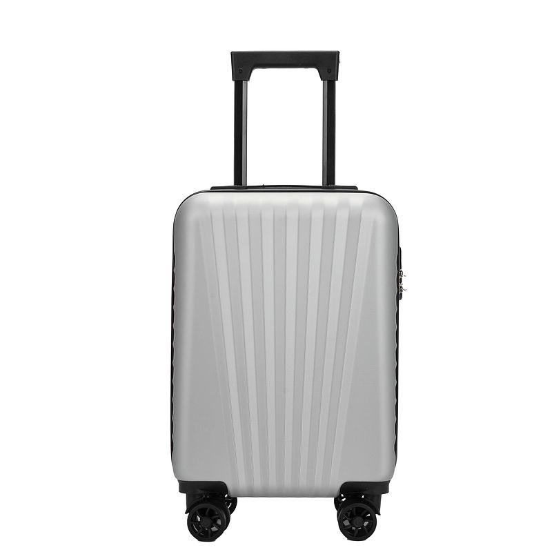 Foto van Handbagage koffer met spinner wielen - milan zilver 18 inch