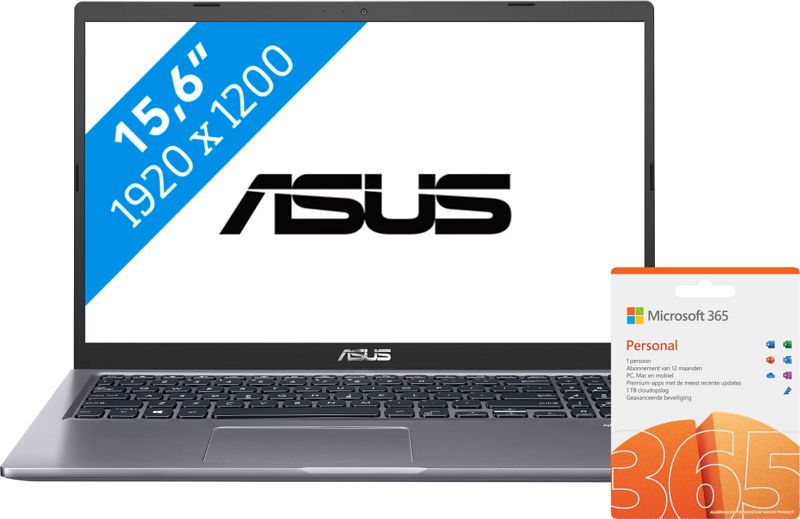 Foto van Asus vivobook 15 x515ja-bq2761w + office 365