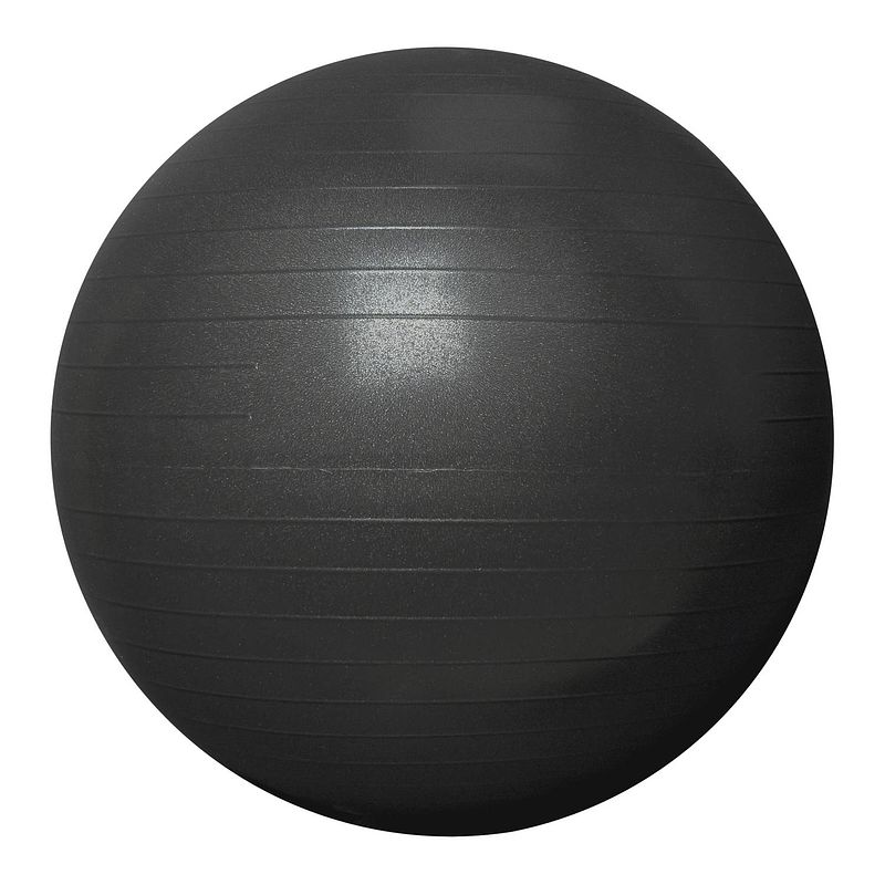 Foto van Ryzor fitness/gym bal - 75 cm - zwart