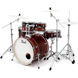 Foto van Pearl dmp925s/c828 lim. edition decade maple matte dark walnut 5-delig drumstel