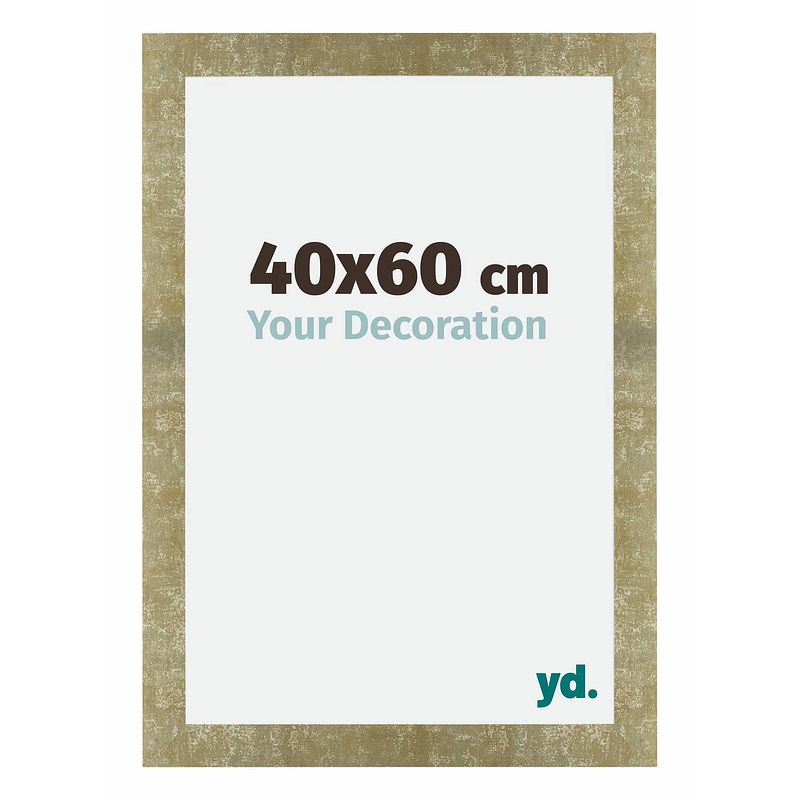 Foto van Fotolijst 40x60cm goud antiek mdf mura