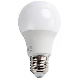 Foto van Led lamp - dag en nacht sensor - aigi lido - a60 - e27 fitting - 8w - warm wit 3000k - wit