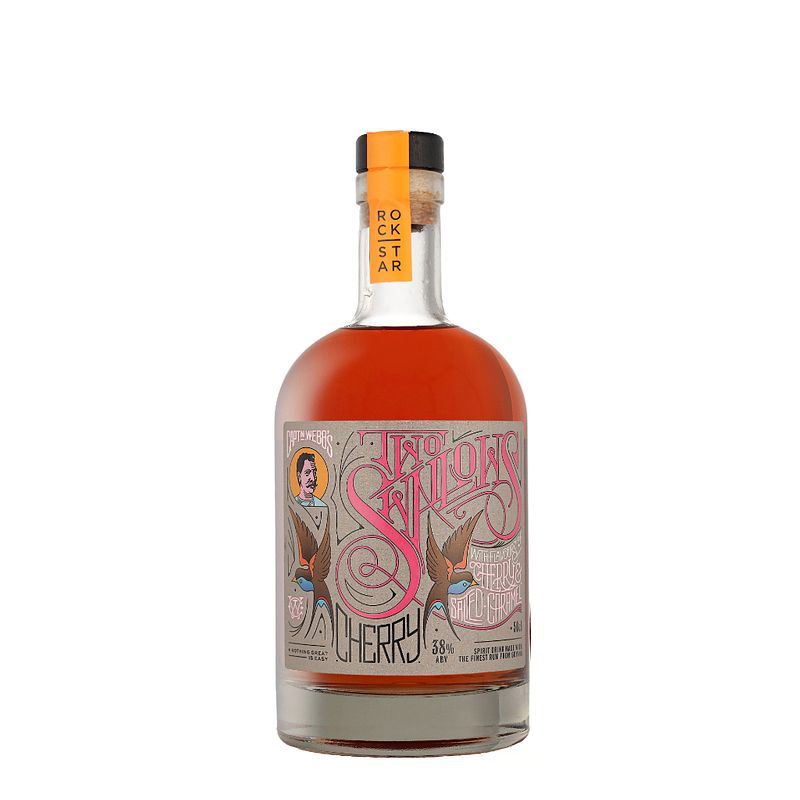 Foto van Rockstar two swallows spiced cherry salted caramel 70cl rum