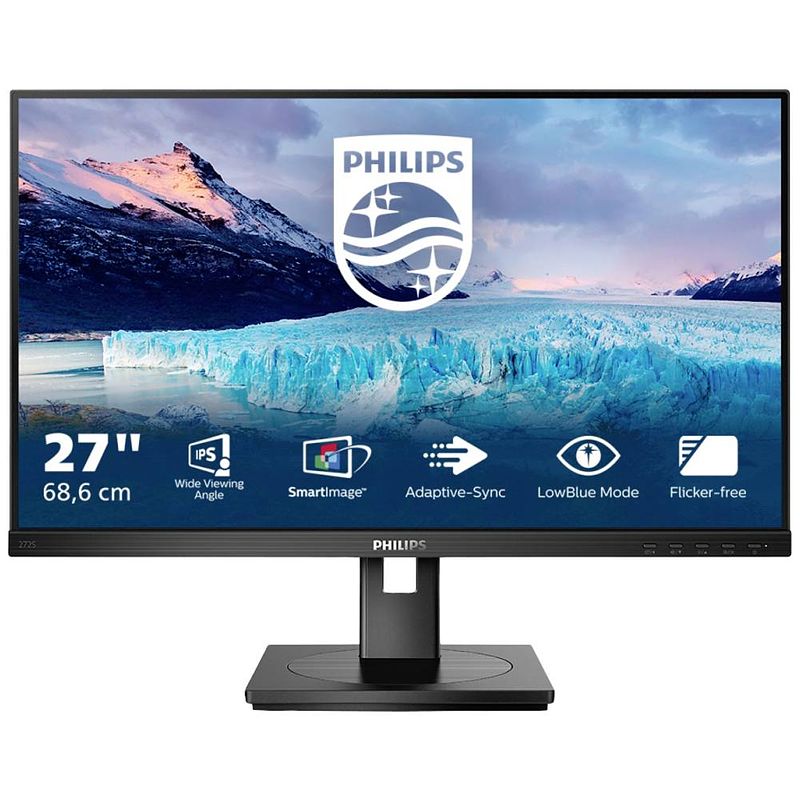 Foto van Philips mmd 272s1m/00 led-monitor 68.6 cm (27 inch) energielabel f (a - g) 4 ms hdmi, displayport va lcd