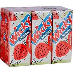 Foto van Wicky aardbei orginial 6x200ml bij jumbo