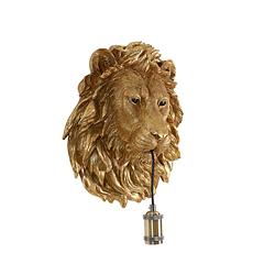 Foto van Light & living - wandlamp lion - 33.5x19x40.5cm - brons