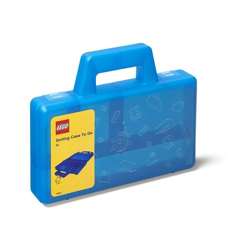 Foto van Lego - set van 4 - sorteerkoffer to go, blauw - lego