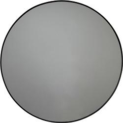 Foto van Housevitamin - ronde metalen spiegel - zwart - 80 cm