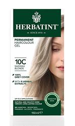 Foto van Herbatint permanente haarkleur gel - 10c zweeds blond