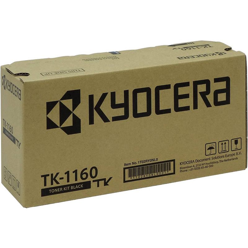 Foto van Kyocera toner tk-1160 1t02ry0nl0 origineel zwart 3600 bladzijden