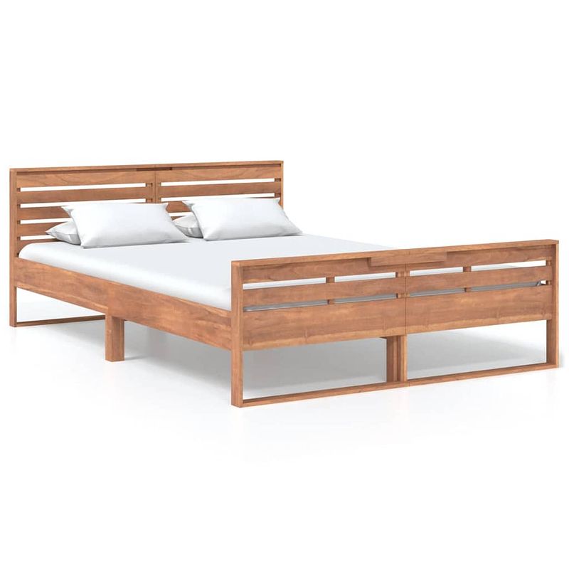 Foto van Vidaxl bedframe massief teakhout 140x200 cm