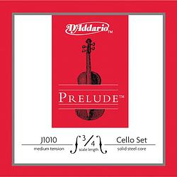 Foto van D'saddario j1010 prelude cello 3/4 medium cellosnaren set