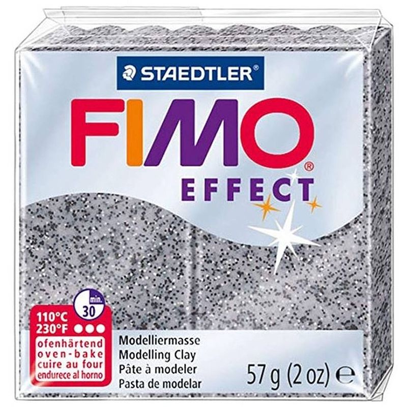 Foto van Staedtler fimo effect modelleerklei 57 gram graniet grijs