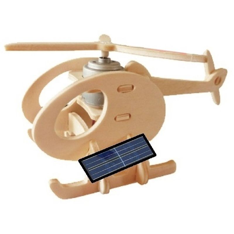 Foto van Gerardo's toys 3d-puzzel helikopter solar 14 cm 13-delig