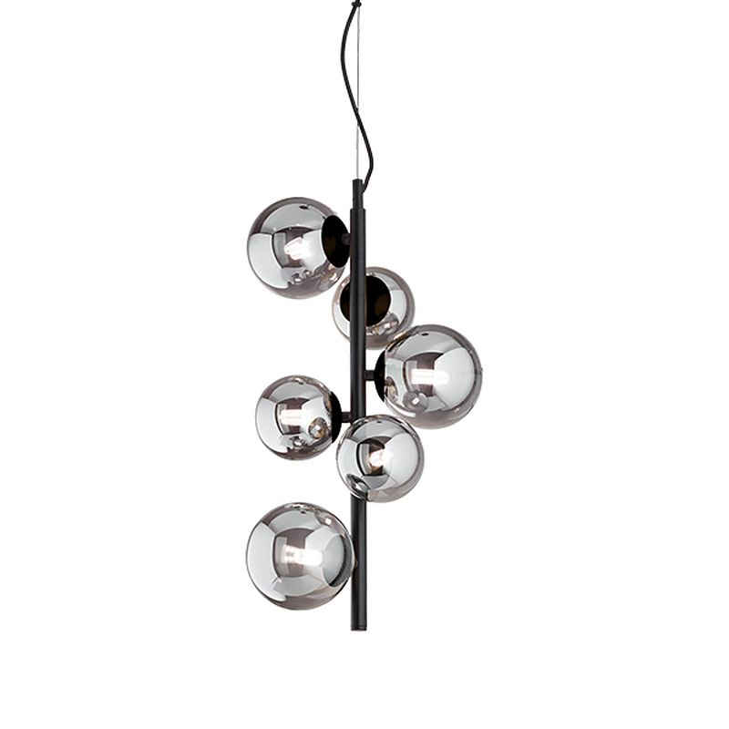 Foto van Ideal lux - perlage - hanglamp - metaal - g9 - zwart