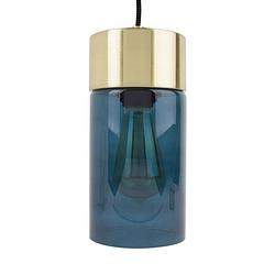 Foto van Leitmotiv - hanglamp lax - glas - blauw - ø12cm