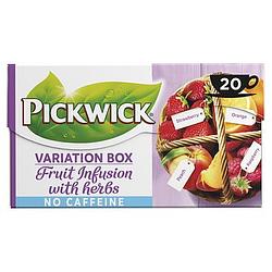 Foto van Pickwick fruit infusion variatiebox paars fruit thee 20 stuks bij jumbo
