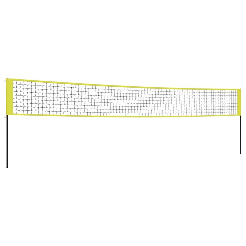 Foto van Vidaxl volleybalnet 823x244 cm pe-stof geel en zwart