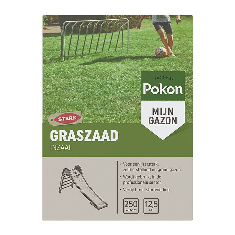 Foto van Pokon - 2 stuks graszaad inzaai rpr 250gr