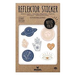 Foto van Moses stickervellen reflecterend cosmos blauw/bruin/wit 2 stuks