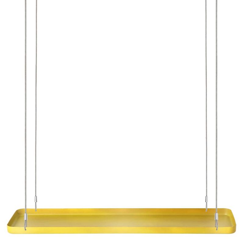 Foto van Esschert design plantenblad hangend rechthoekig l goudkleurig