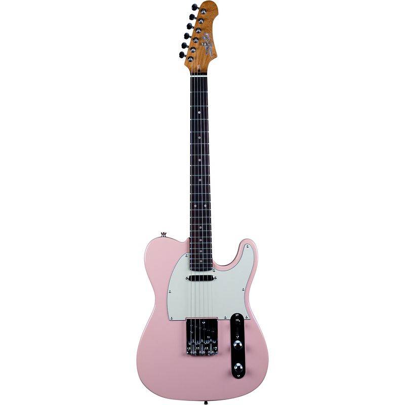 Foto van Jet guitars jt-300 rw pink elektrische gitaar