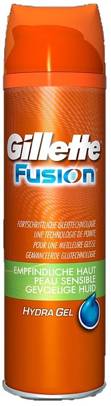 Foto van Gillette fusion scheergel gevoelige huid