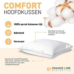 Foto van Hoofdkussen hotel - comfort - geschikt voor zij- en rugslapers - dekbed-discounter.nl