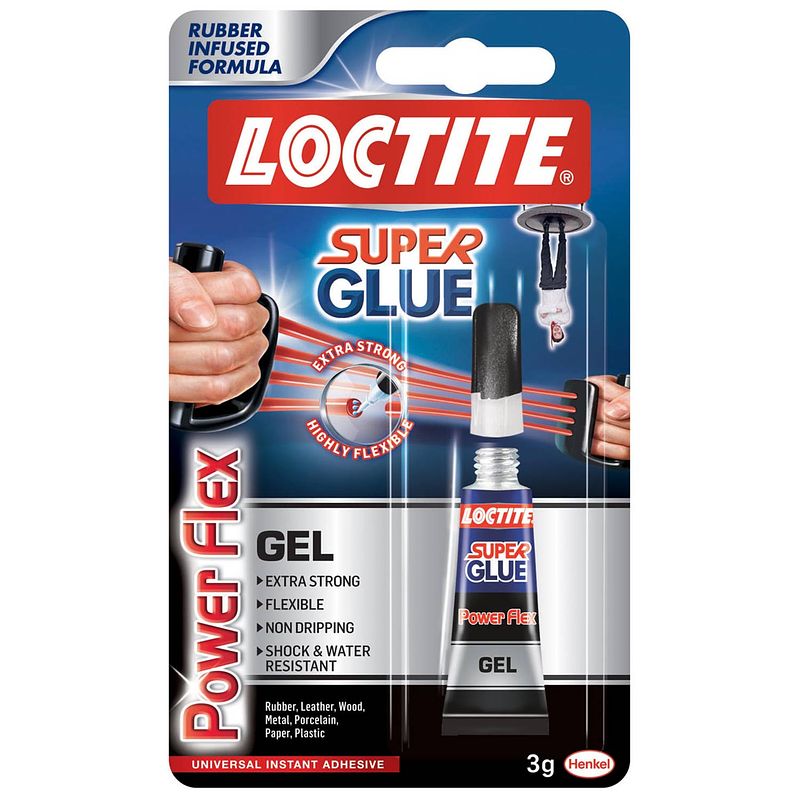 Foto van Loctite secondelijm power flex 3 g 12 stuks