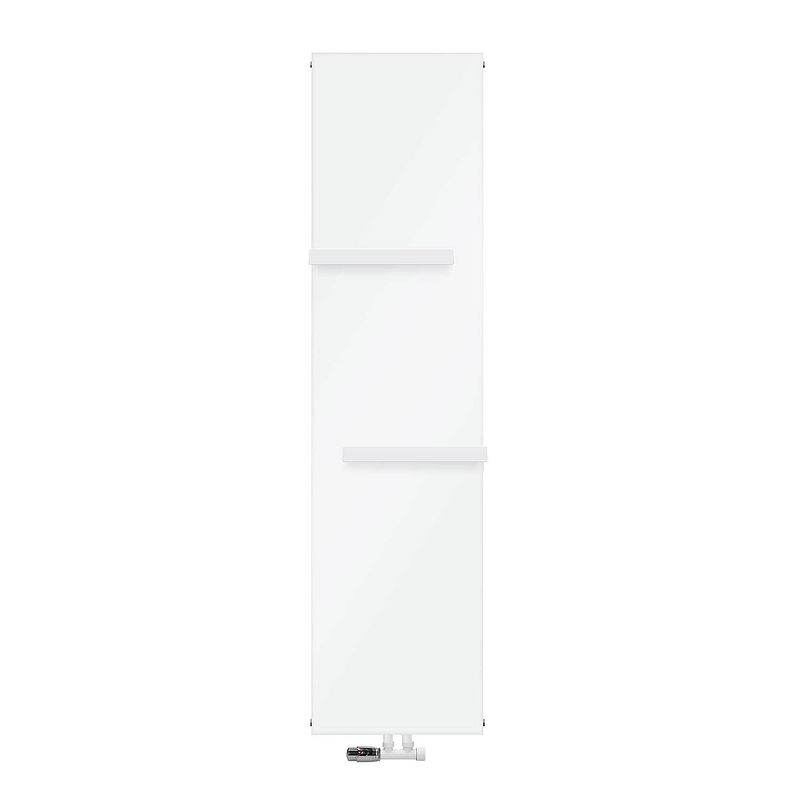 Foto van Badkamerradiator 1800x452 mm wit met wandaansluitset ml-design