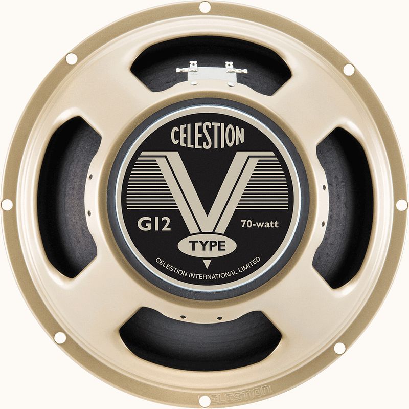 Foto van Celestion g12-vtype-8 12 inch 70w 8 ohm gitaar speaker