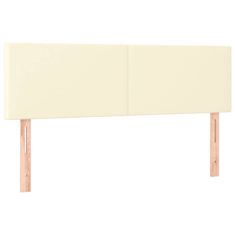 Foto van The living store hoofdbord - bedaccessoire - 144 x 5 x 78/88 cm - crème