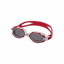 Foto van Professionele zwembril uv bescherming voor volwassenen rood - zwembrillen