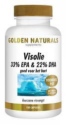 Foto van Golden naturals visolie 33% epa & 22% dha capsules