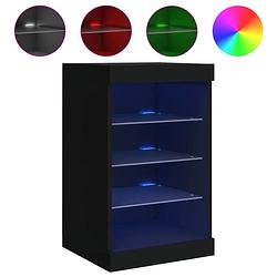 Foto van Vidaxl dressoir met led-verlichting 41x37x67 cm zwart