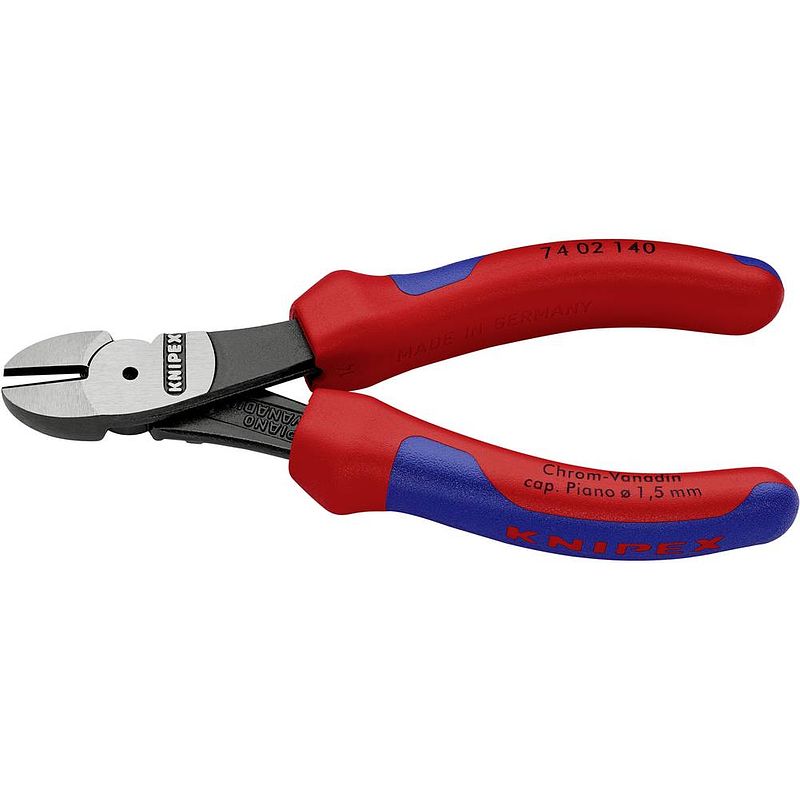 Foto van Knipex 74 02 140 werkplaats kracht-zijsnijtang met facet 140 mm